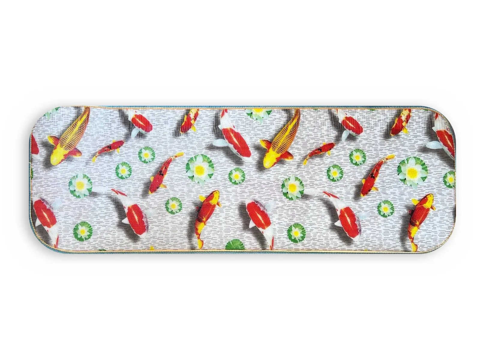 “Forest Deer” mat, back side: Japanese koi carp